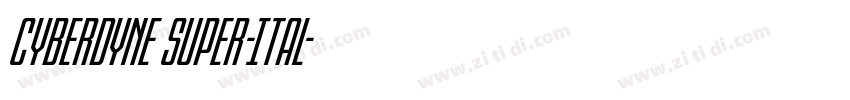 Cyberdyne Super-Ital字体转换